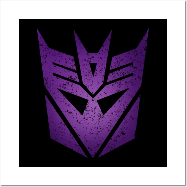 Decepticon Retro Vintage Wall Art by liora natalia